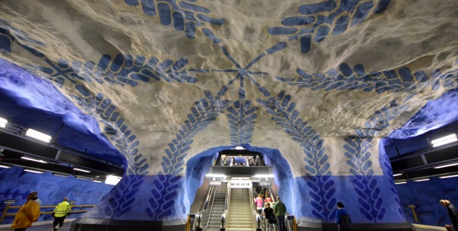 Stockholm Metrosu Sanat Galerisi