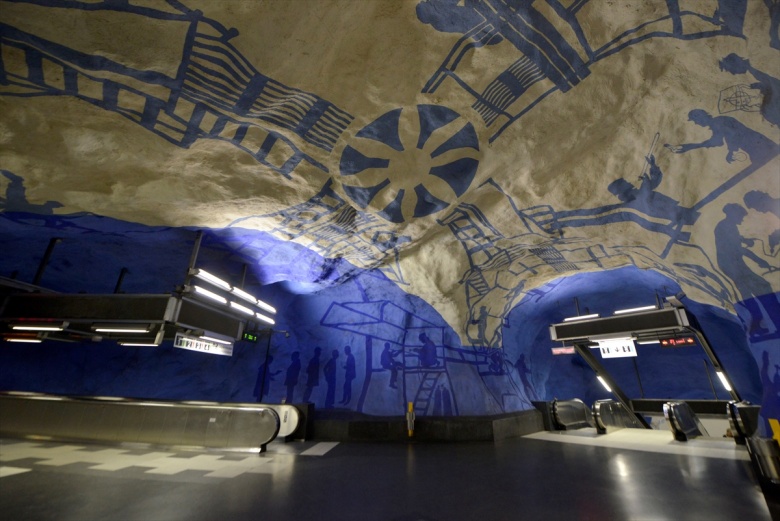 Stockholm Metrosu Sanat Galerisi