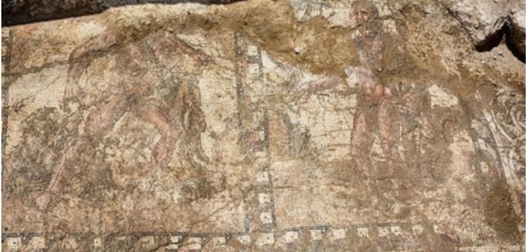 Güney Kıbrıs’ta Herkül’ü betimleyen bir mozaik bulundu.