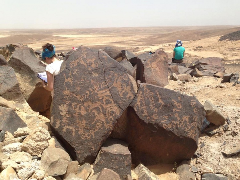 Ürdün'de bulunan Petroglifler