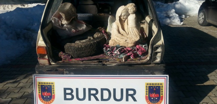 Burdur'da tarihi eser satıcıları yakalandı