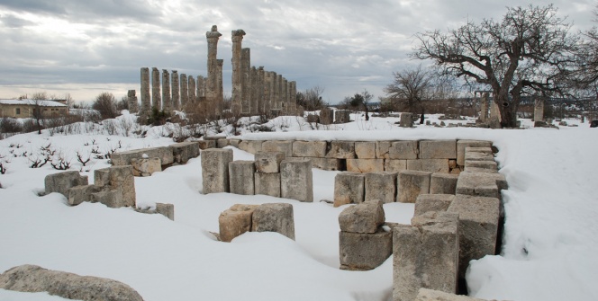 Uzuncaburç - Diocaesarea kışın bir başka güzel