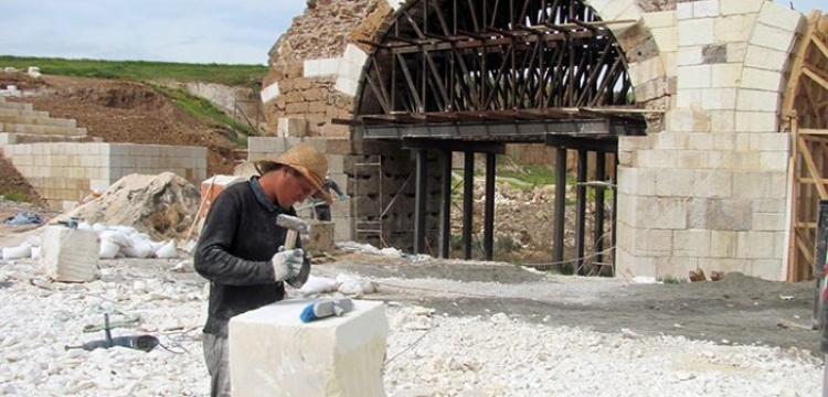 Septimius Severus Köprüsü'nde restorasyon sürüyor