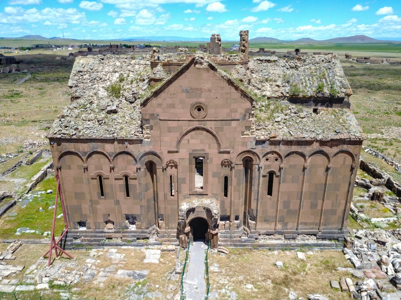 Kars'ın Ani Harabelerine havadan bakış