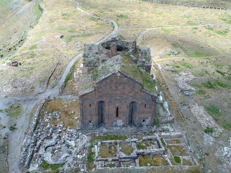 Kars'ın Ani Harabelerine havadan bakış