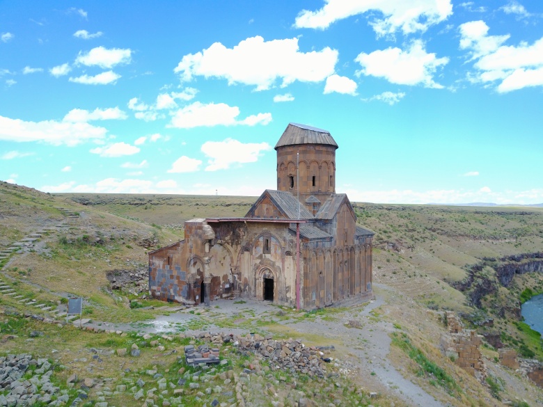 Kars'ın Ani Harabelerine havadan bakış