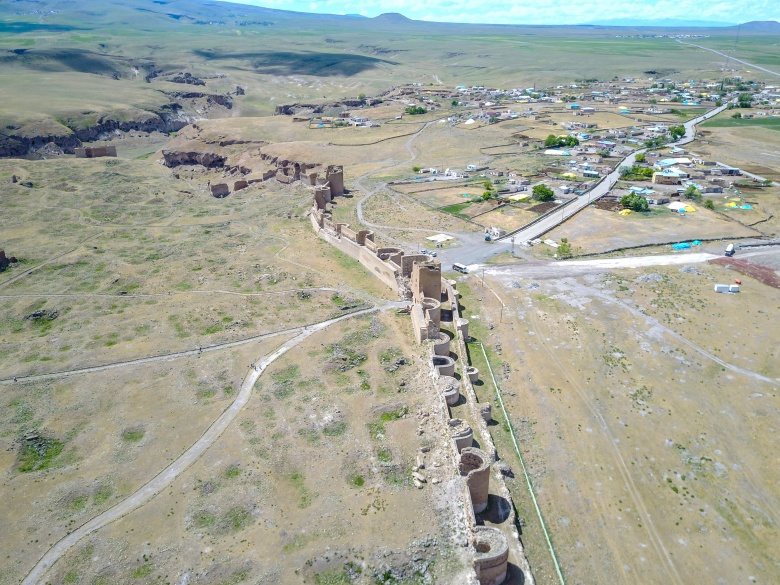 Kars'ın Ani Harabelerine havadan bakış