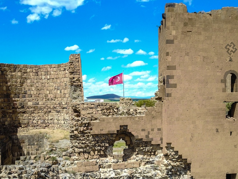 Kars'ın Ani Harabelerine havadan bakış