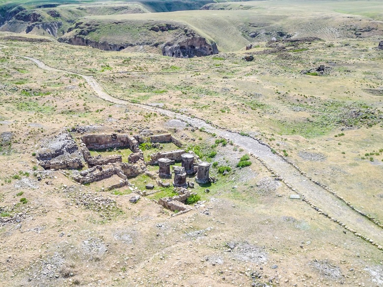 Kars'ın Ani Harabelerine havadan bakış