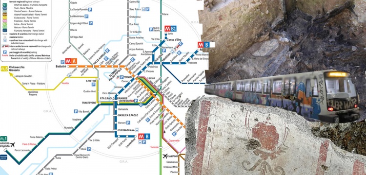 İtalya'da metro inşaatında yanmış arkeolojik kalıntılar bulundu