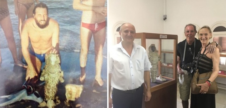 37 yıl önce Kıbrıs'ta bulduğu arkeolojik eseri merak etti