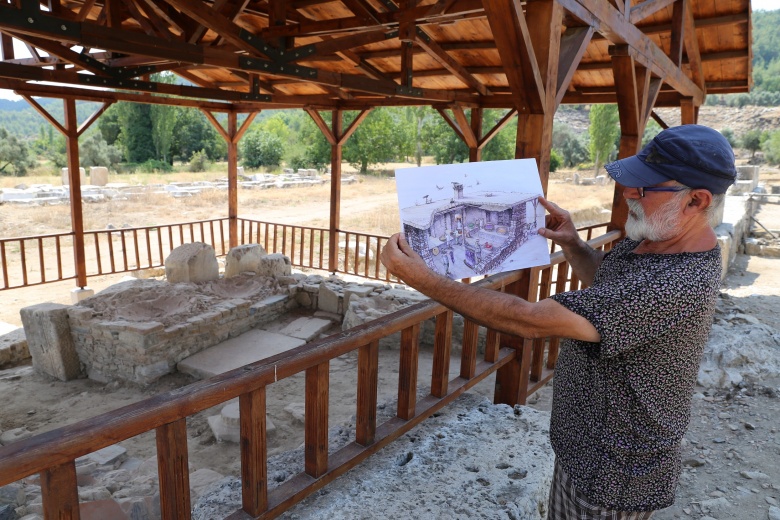 Stratonikeia arkeoloji kazılarına hayat veren ressam