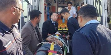 Cankurtaranda tarihi surlardan denize düştü