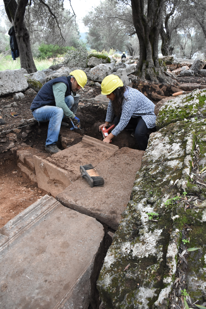 Sedir Adası Kedrai antik kentinde arkeoloji kazı çalışmaları