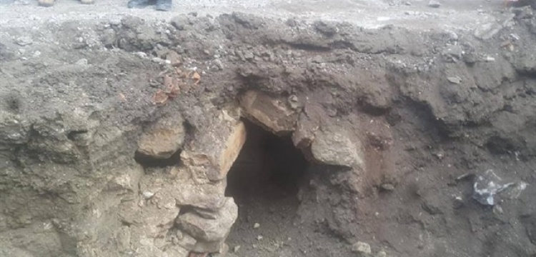 Çorum'da altyapı kazısında tarihi tünel bulundu