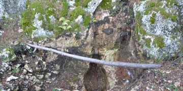 Defineciler Aksekide kaya mezarlarını matkapla parçaladı