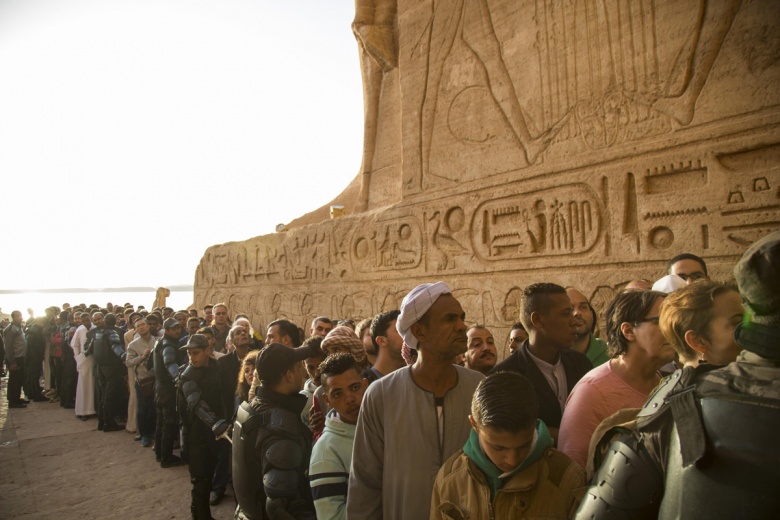 Mısır'da II. Ramses'e güneş vurdu