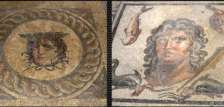 Perge'nin Medusa ve Okeanus mozaikleri sıkı korunuyor