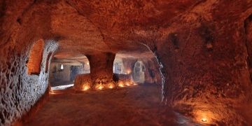 Nevşehir yeraltı kentinde dev galeriler keşfedildi
