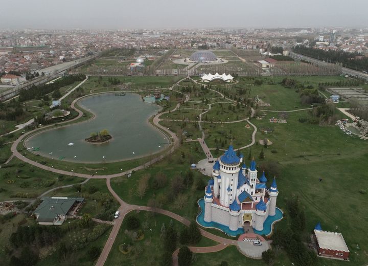 Eskişehir ve Kurşunlu Külliyesine havadan bakış