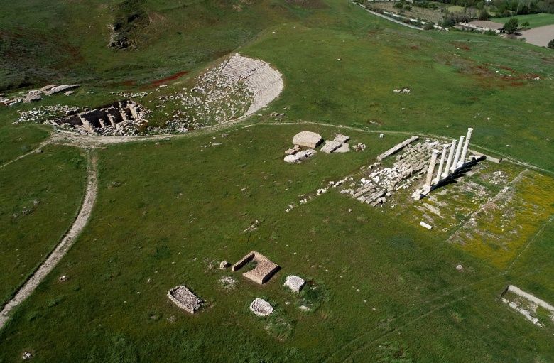 Laodikya Antik Kentine havadan bakış