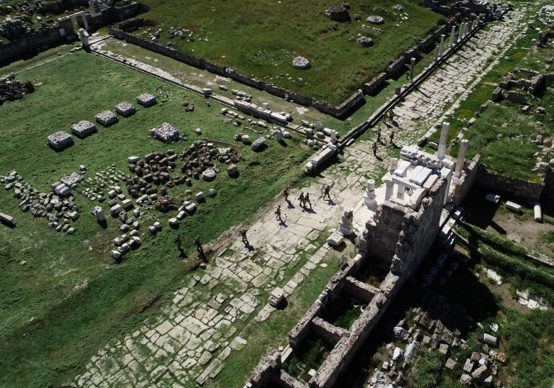 Laodikya Antik Kentine havadan bakış