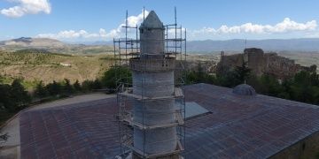 Harputun restore edilen Eğri Minaresi zamana meydan okuyacak