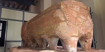 Hindistanda 2300 yıllık 12 ayaklı terracotta lahit bulundu