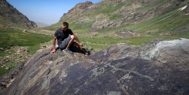 Hakkarideki cilo dağında bulunan kaya resimleri