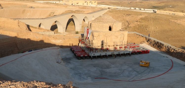 Hasankeyf'teki tarihi Artuklu Hamamı yeni yerine indiriliyor