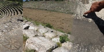 Antik Afrodisyas stadyumunda kombine uygulamasına rastlandı