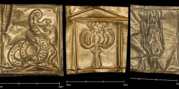 Mısırdaki gizemli mermer lahitte bulunan altın çizimler