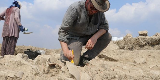 Sirkeli Höyük 2018 arkeoloji kazılarından görüntüler