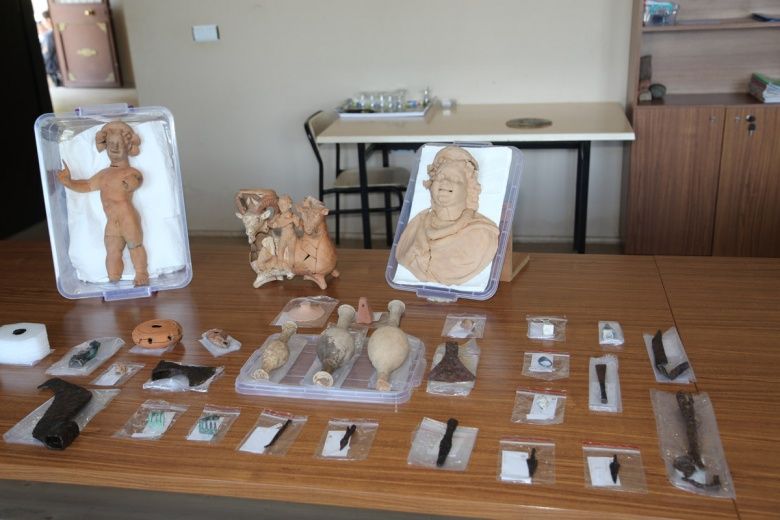 Kurul kalesinde bulunan arkeolojik eserler restore ediliyor