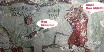 Arkeologlar Ürdündeki fresklerde antik çizgi roman buldular