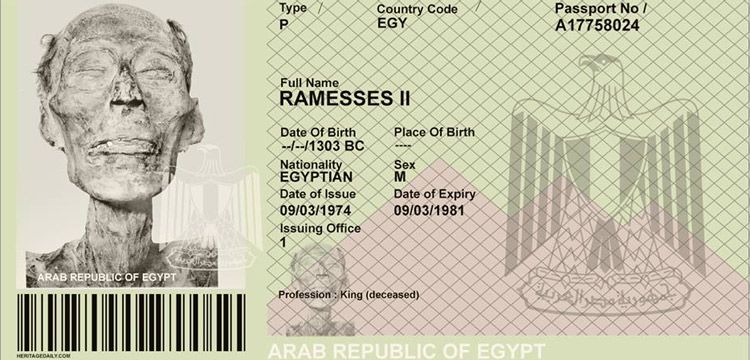 Adına pasaport çıkarılan tek Mısır firavunu: II. Ramses