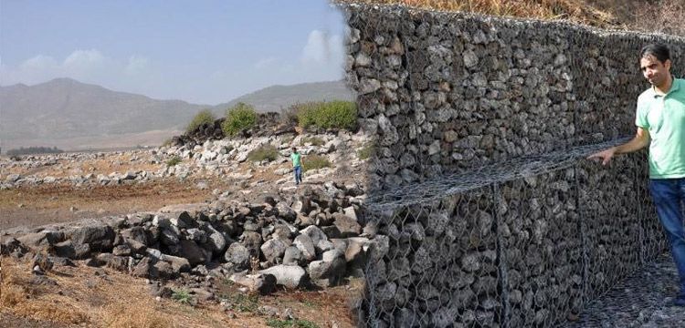 Taşlıgeçit Arkeoloji Parkının çelik kafesleri 8 yıl sonra su altından çıktı