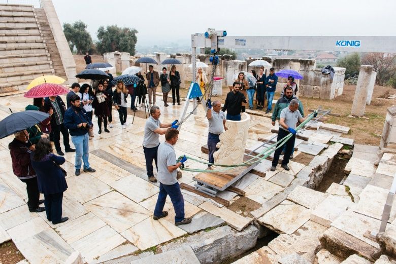 Metropolis antik kentinin soylu koltuğu 200 yıl sonra yerine döndü