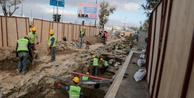 Üsküdar Hakimiyet-i Milliye Caddesinde tarihi eserler bulundu