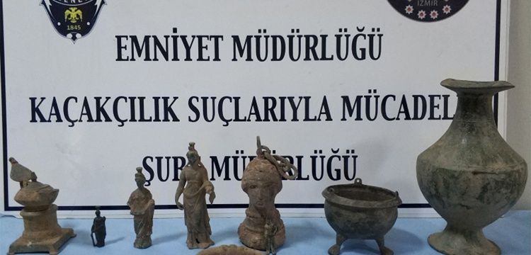 İzmir'de Roma ve Helenistik dönemi eserlerini satan kişi yakalandı