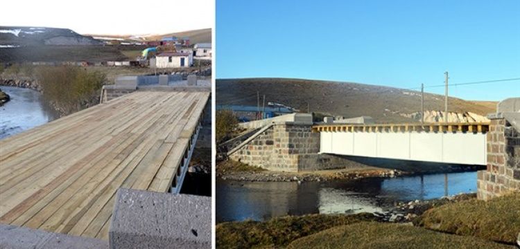 Ardahan'daki Rus çelik köprüsü restore edildi