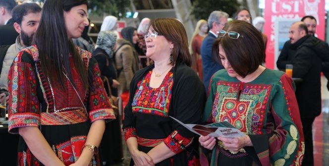 Filistinin Geleneksel Elbiseleri ve yöresel desenleri Ankarada