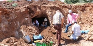 Kıbrıs Rum Kesiminde kanalizasyon inşaatında tarihi kalıntılar bulundu