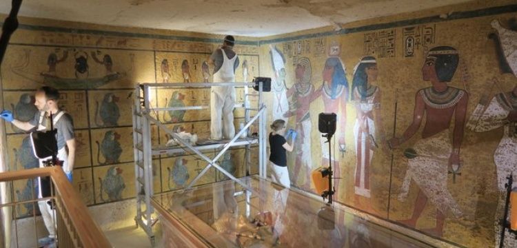 Firavun Tutankhamun'un mezarında 10 yıldır süren restorasyon bitti