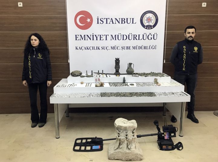 İstanbul'un 11 ilçesinde yüzlerce tarihi eser yakalandı