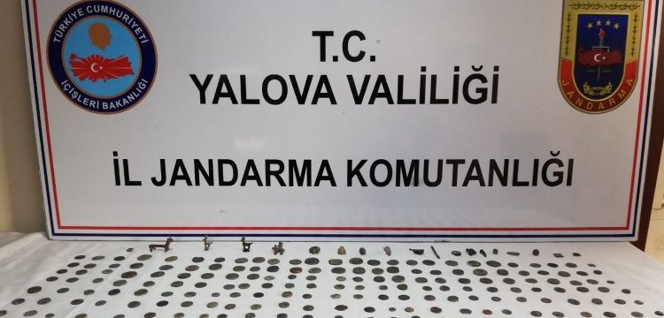 Yalova'da tarihi eser olduğu sanılan 262 parça obje yakalandı