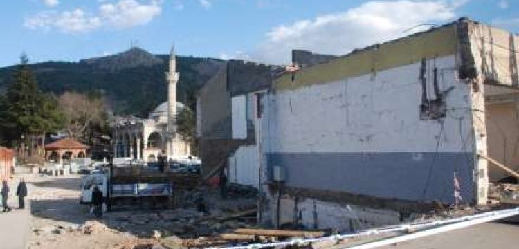 Tokat'ta tarihi Taşhan ile Hatuniye Cami artık birbirini görebilecek