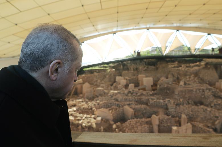 Cumhurbaşkanı Erdoğan Göbeklitepe Arkeolojik Kazı alanını gezdi