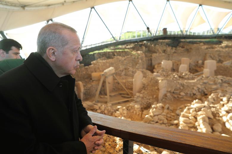 Cumhurbaşkanı Erdoğan Göbeklitepe Arkeolojik Kazı alanını gezdi