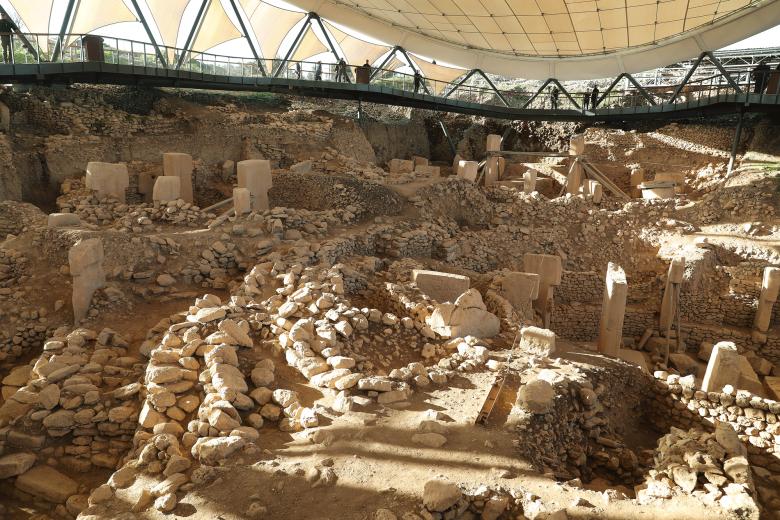 Cumhurbaşkanı Erdoğan Göbeklitepe Arkeolojik Kazı alanını gezdi